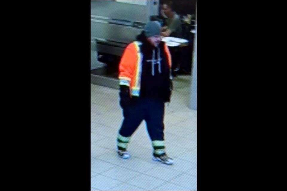 Photo of the alleged test drive thief in Sturgeon Falls.  